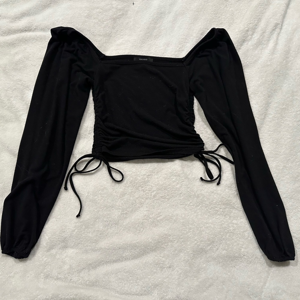 Forever 21 Black Off Shoulder Long Sleeve